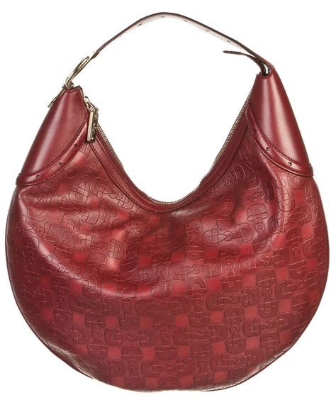 gucci leather hobo bag burgundy